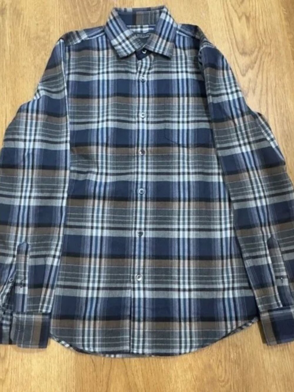 Bloomingdale's Men's Long Sleeve Button Checkered Flannel Shirts Multi Sizes - Picture 10 of 10